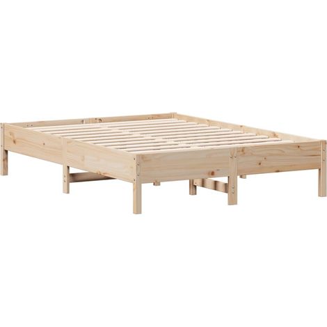 Maison Exclusive - Letto senza Materasso 135x190 cm in Legno Massello di Pino
