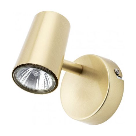 Litecraft Chobham Spotlight Adjustable Wall Ceiling Fitting - Satin Brass (1/5)