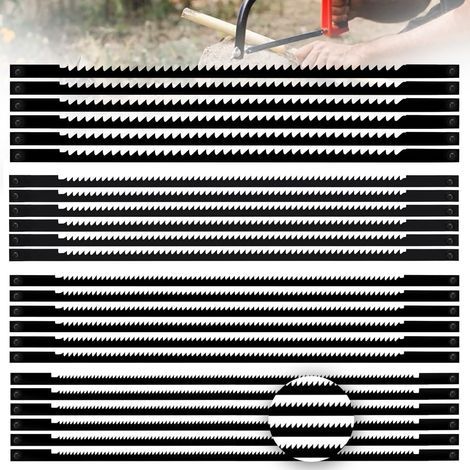24 Pièces Lames de Scie à Chantourner, 10/15/18/24, Avec Ergots, 127mm, Pour Scier le Bois, le Plastique, la Mousse, les Métaux Tendres (1/5)