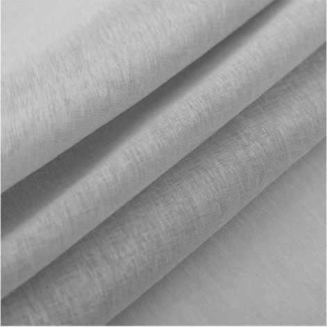 2pcs Rideau, tulle uni, 100x160cm, gris, pour salon, chambre, cuisine (1/3)