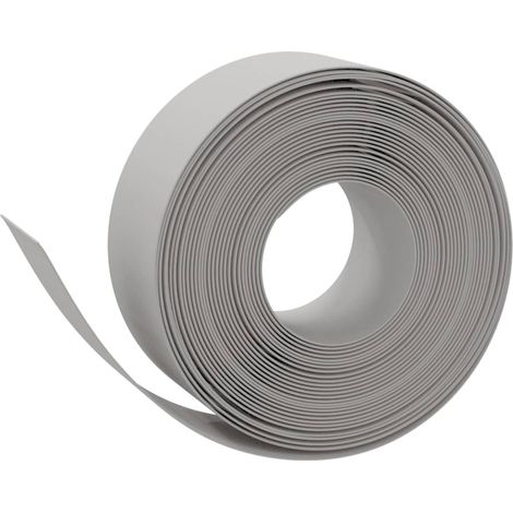 vidaXL Gartenbordüre Grau 10 m 20 cm Polyethylen
