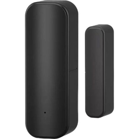Capteur de porte/fenêtre WiFi pour sécurité domestique intelligente, noir (1 pièce, pile non incluse) (1/5)
