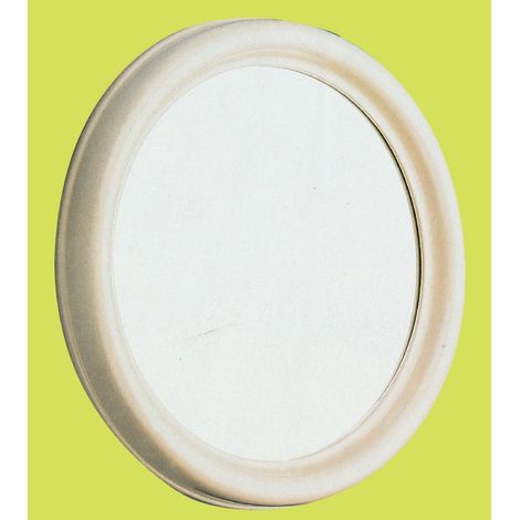 Miroir rond cm.50 avec cadre en abs blanc - Salon (1/3)