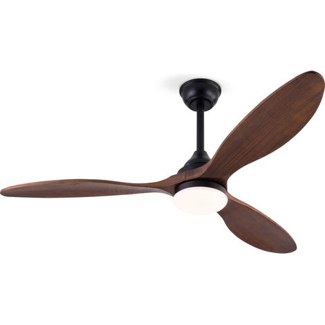 Ventilador de techo con luz 52 pulgadas negro MODENUIT (1/5)