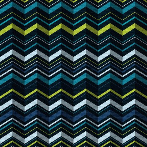Telas decorativas para exteriores Oxford - motivo de zigzag azul (1/5)