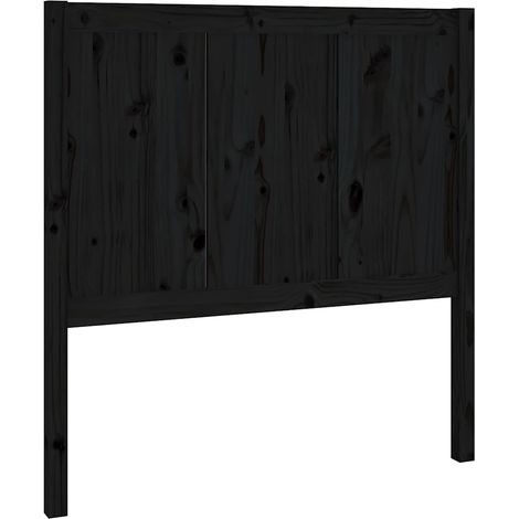 Maison Exclusive - Cabecero de cama madera maciza de pino negro 9 (1/5)