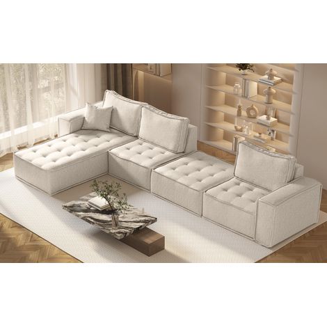Bohoo modulare Ecke XL Hellbeige Links (1/5)