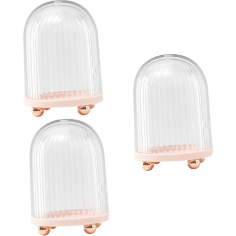 Storage box for 3 beauty eggs, makeup container, cosmetic egg holder, beauty egg drying rack, makeup sponge (1/5)