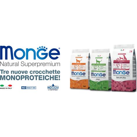 Monge - Natural Superpremium - all Breeds Adult Monoprotein Boeuf avec riz