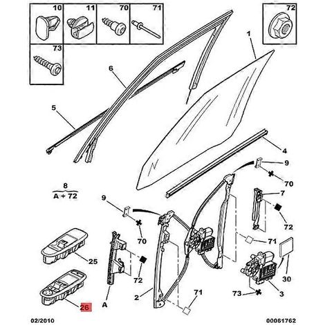 Interruptor de nivel de vidrio eléctrico 6554YC 6554.Yh para Citroën Picasso 06-13 (1/5)