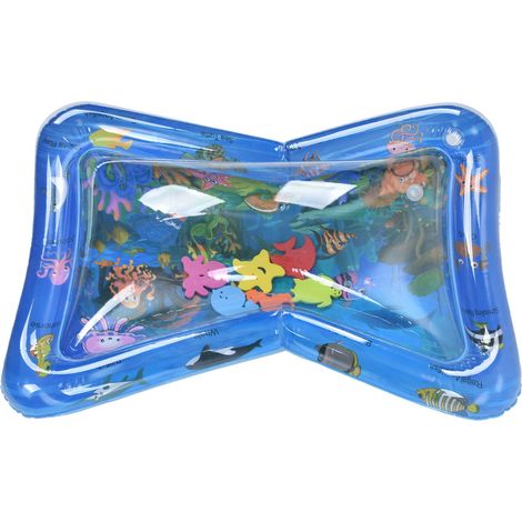 Tapis de jeu aquatique gonflable en PVC bleu, sans danger pour les bébés et les jeunes enfants de 1 à 3 ans (1/5)