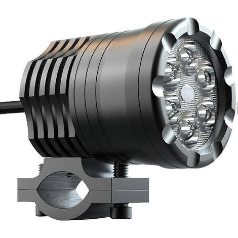 Lampe de travail LED 30W pour moto, feu de route modifié (noir) (1/5)