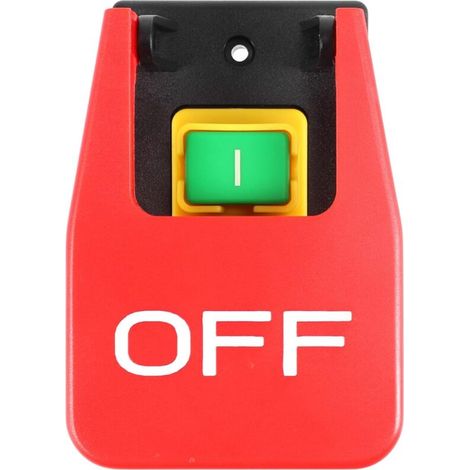 Electromagnetic Push Button Switch with Undervoltage Protection, 16A, On/Off Push Button Switch, Compatible with Electrical and Machine Tools (1/4)