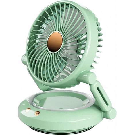 Mini ventilador plegable, cabezal inclinable a 90 grados, mini ventilador de escritorio portátil, ultra silencioso con 3 velocidades de viento y potente flujo de aire, ventilador circulador de aire pa (1/3)