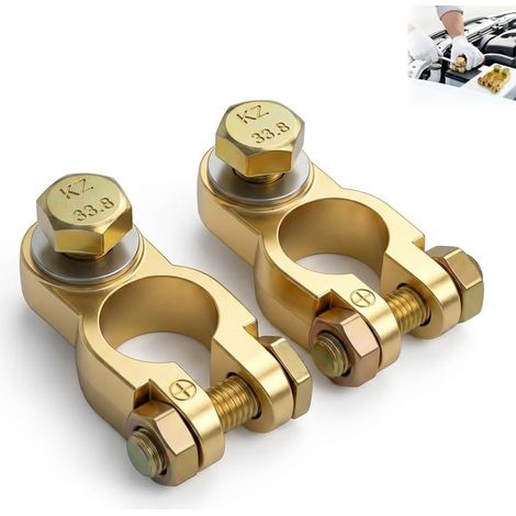 1 Paire Cosses de Batterie Voiture Connecteurs de Batterie Universels 12V 24V pour Câbles 35-50mm² Bornes de Batterie Auto Bateau Camping-Car (1/5)
