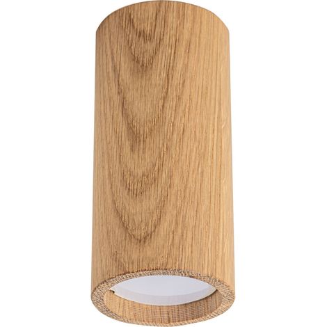 Zumaline OAK Downlight de Superficie, Madera, 1x GU10