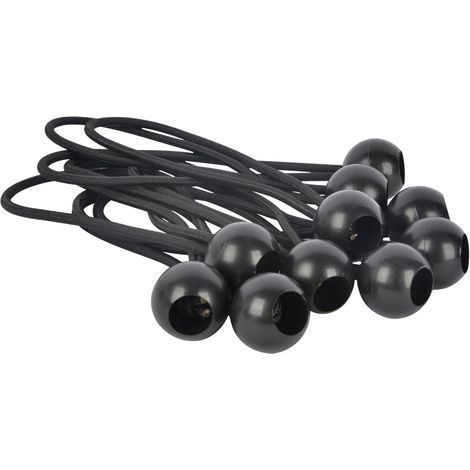 Elastischer Spanner. 10 Stück elastische Kugelspanner. Gummischlaufen mit Kugel. elastisches Bungee-Seil für Planen. Zelte. Camping (1/5)