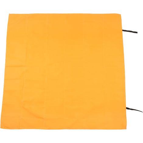Couverture anti-feu orange d'urgence, ignifugée, pour hôtels, 1,5 x 1,5 m (1/5)