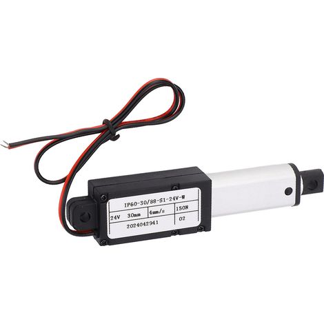 Actionneur linéaire électrique, course de 30mm, 4 mm/s, 150N, mouvement IPX4 pour équipement industriel médical, 24V (1/5)
