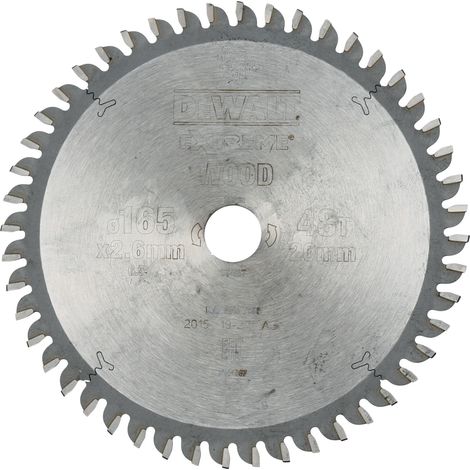 DeWALT - Lama circolare per legno 165x20 mm, 48 denti DT4087