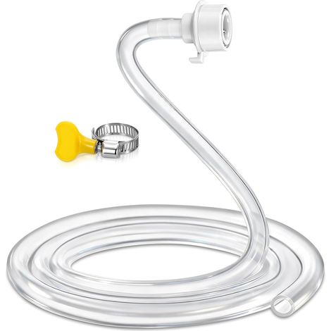 Adaptateur de robinet pour évier, tuyau d'eau en PVC de 1,86 m avec collier de serrage réglable, connecteur universel pour filtre à eau, éviers portables, nettoyage extérieur (1/5)