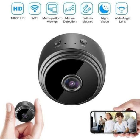 Mini Caméra Espion WiFi - Enregistreur Vidéo 1080P HD - Détecteur de Mouvement - Vision Nocturne (1/3)