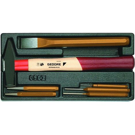Jeu de burin GEDORE 7 pieces en module plast. ABS (1/5)