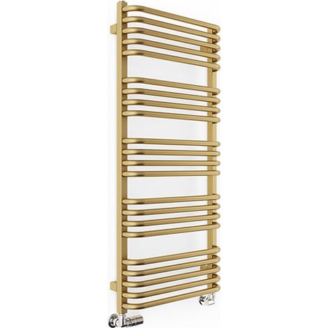 Sèche-serviette eau chaude doré de 1580mm de haut et 500mm de large - 793 Watt - ALE1580/500KGSXBRA (1/5)