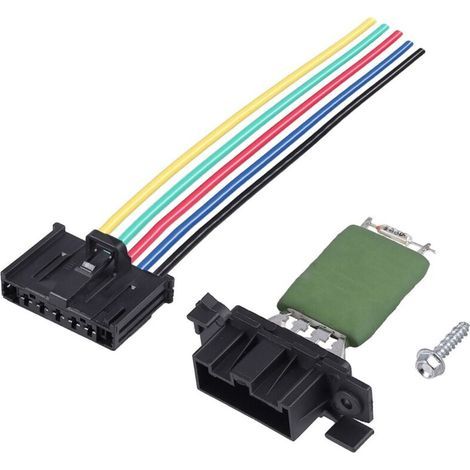 77364061 Resistance Chauffage + Prise de Câblage pour Grande Punto Evo Linea Doblo Ducato Fiorino Qubo Corsa D Adam Romeo Mito (1/4)