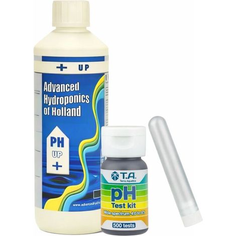 Advanced Hydroponics pH Plus Set pH Erhöher Testkit Wasseranalyse Nährlösung (1/4)