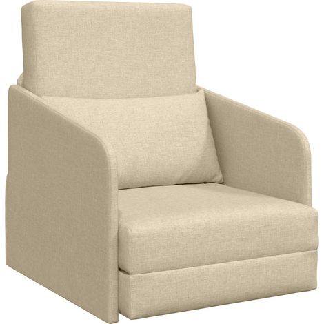 Maison Exclusive - Schlafsofa Creme 65 x 80 x 83 cm Stoff