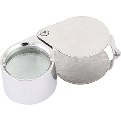 TrAdE Shop Traesio - Mini Lente Ingrandimento 10x21mm Tascabile Acciaio Eye Loupe Gioiellieri Monete -