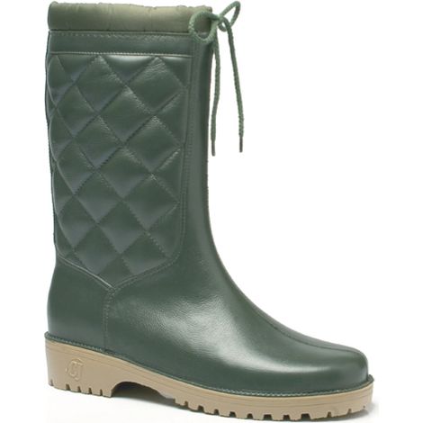 STIVALI IN PVC TRONCHETTO IMBOTTITO ANTIFREDDO Col. Verde Mis. 43
