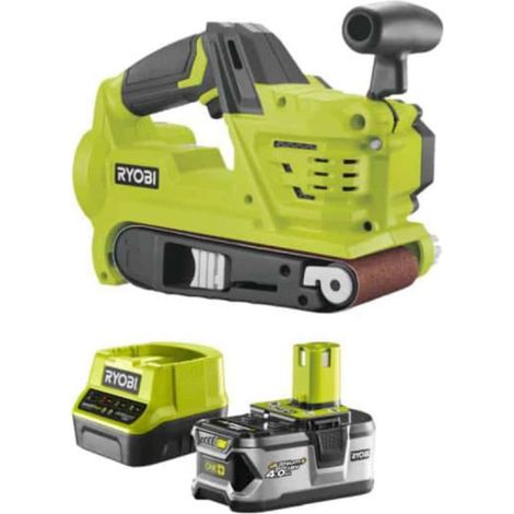 Levigatrice a nastro RYOBI 75 mm 18V OnePlus R18BS-0 - 1 batteria 4.0Ah - 1 caricabatterie 2.0Ah RC18120-140