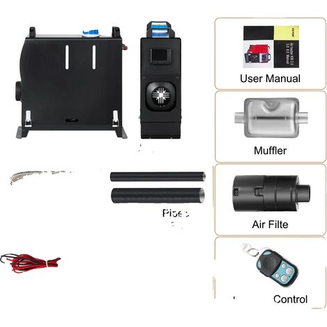 Chauffage Diesel, 8KW de puissance, Contrôle LCD, 8KW (1/2)
