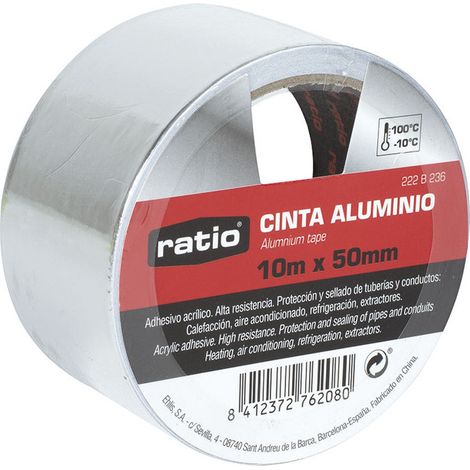 CINTA ADHESIVA DE ALUMINIO 50MMX10M