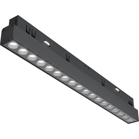Spot rail 1 phase noir linéaire LED 18W Maytoni POINTS (1/5)