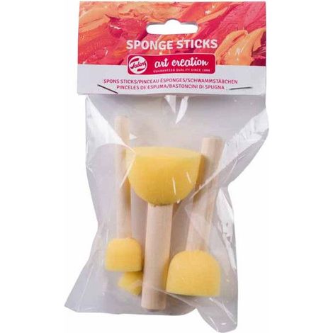 Pinceaux en mousse - Eponges pour peinture - 4 tailles assorties - Art creation