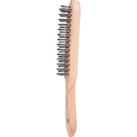 Cepillo de alambre de acero, 3 filas, 290 mm KS Too (1/3)