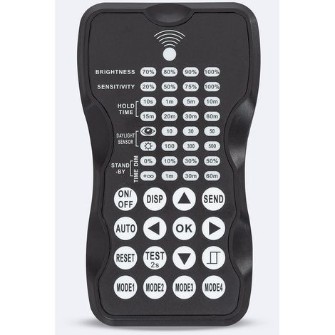 Fernbedienung RC-100 für LED Hallenstrahler High Bay UFO Smart HBD Schwarz