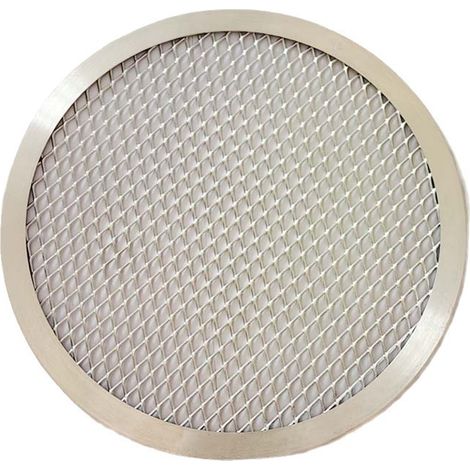 10 Inch Non-Stick Aluminum Mesh Oven Pizza Baking Pan with Holes and Seamless Rim (1/3)