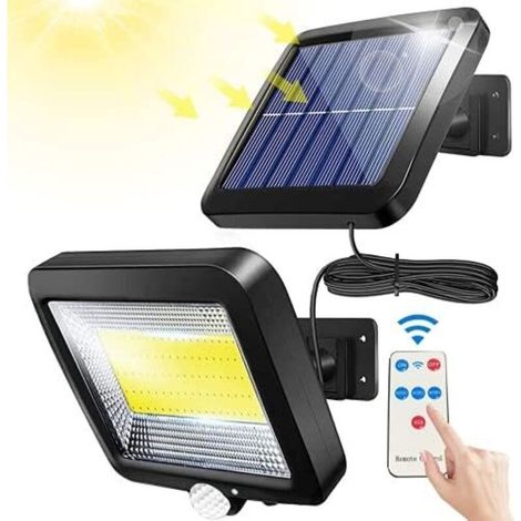Outdoor Solar Light with 100 SMD LEDs – IP65 Motion Sensor – Remote Control – 180 LM Brightness – 10h Battery Life – IPX65 (1/5)