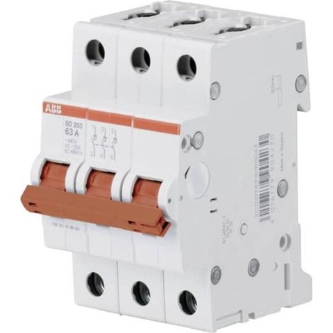 [NEUWERTIG] B-Ware ABB Lasttrennschalter Trennschalter Ausschalter Schalter 3 Pol SD203/63 IP20 (1/2)