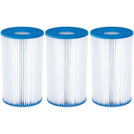 3er-Pack Summer Waves Filterkartuschen für Poolklimaanlagen – Blau (1/5)
