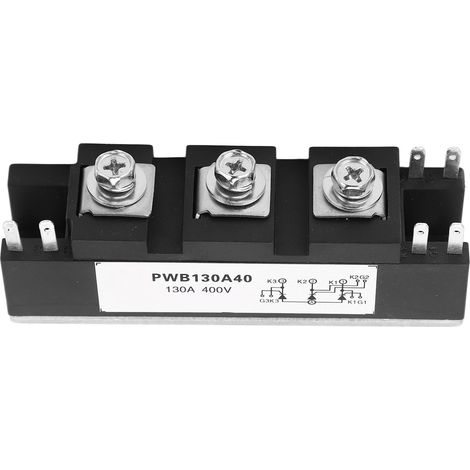 Module thyristor à dissipation thermique rapide pour machine à souder, diode redresseuse commandée au silicium, module thyristor 130 A 400 V (1/5)