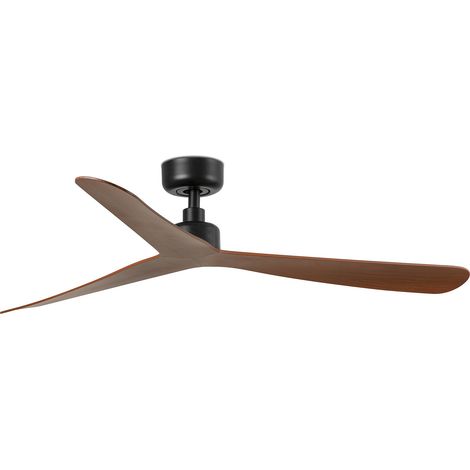 DC Ceiling Fan Rocker Black-Walnut with Remote (1/2)