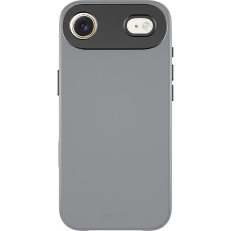 Funda para teléfono Yaxo, de cuero, delgada, MagSafe, para iPhone 17 Air, color gris bohemio (1/5)