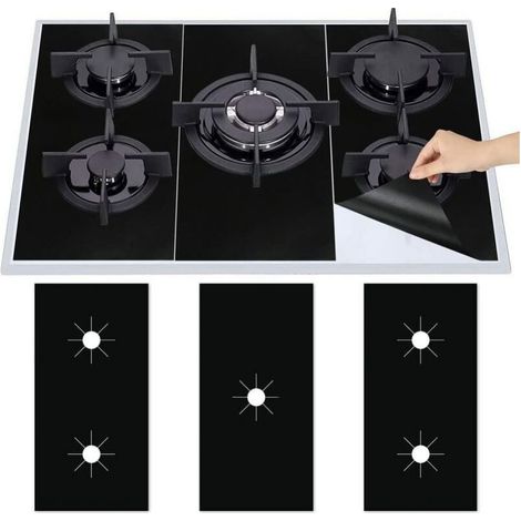 3Pcs Gas Hob Cover Teflon, Reusable Gas Stove Mats, Non-Stick Screen Protector, Quick Cleaning (1/5)