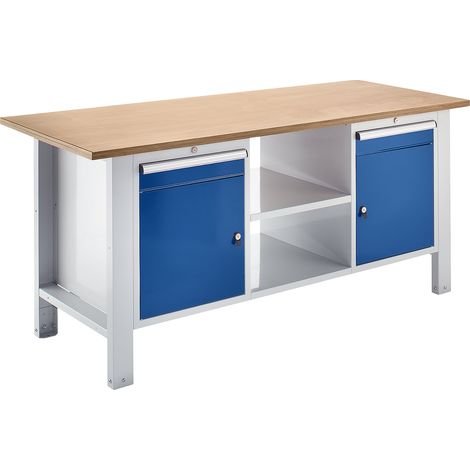 eurokraft basic, Établi modulaire, largeur plateau 1850 mm, 2