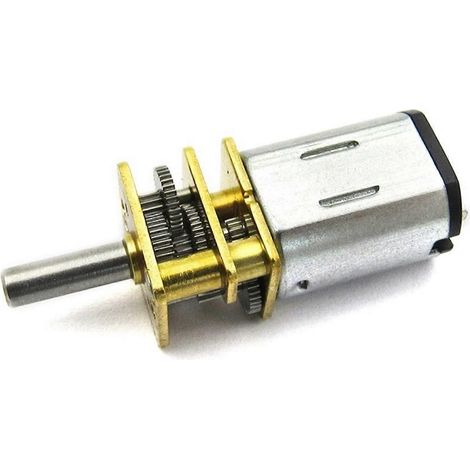 Miniatur-6V-N20-Gleichstrom-Getriebemotor, hohes Drehmoment, geringe Geräuschentwicklung, langlebige Metallzahnräder für DIY-Robotikprojekte (1/3)